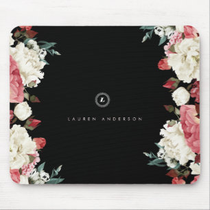 Monograma feito sob encomenda cor-de-rosa Mousepad