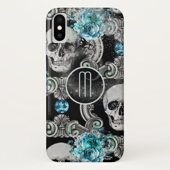 Monograma Floral Azul (Verso)