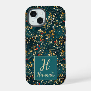 Monograma Floral Charmoso em Aquarela padronizado