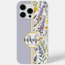 Monograma Floral iPhone - Cobrir Rosa Amarelo