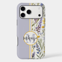 Monograma Floral iPhone - Cobrir Rosa Amarelo