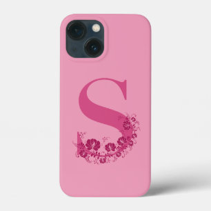 Monograma Floral - Letra S capas de iphone
