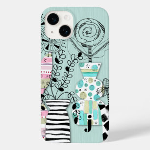 Monograma Floral Moderno de meio século