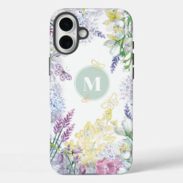 Monograma Floral Primavera Pastel