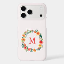 Monograma Floral Rosa