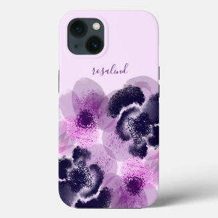 Monograma Floral Rosa de Assinatura Personalizada