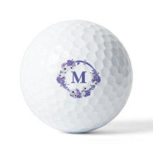 Monograma Floral Roxo