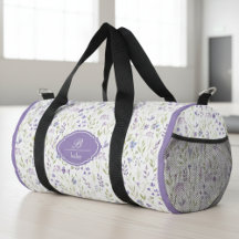 Monograma Floral Roxo Personalizado