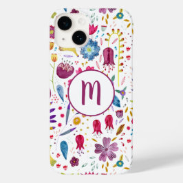 Monograma Floral Watercolor