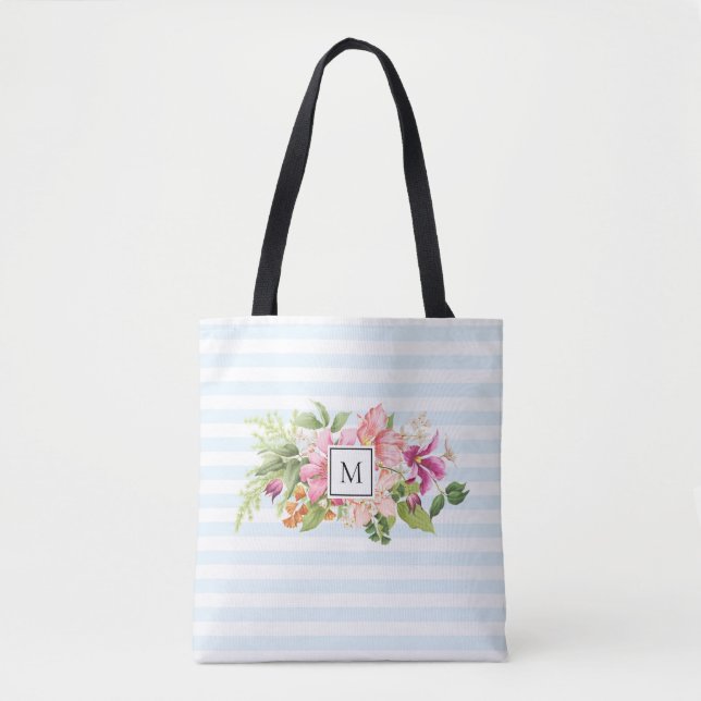Monograma Flores Vintage Bolsa (Frente)