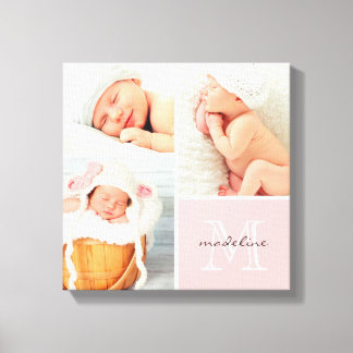 Monograma Foto Collage Canvas Impressão