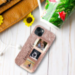 Monograma Fotografia Glitter Rosa Dourada Manuscri<br><div class="desc">A design é uma foto e as capas não são feitas com brilho, sequências, metais ou madeiras. Este design também está disponível em outros modelos de telefone. Escolha Tipo de dispositivo para ver outros iPhone, Samsung Galaxy ou Google capas. Alguns estilos podem ser alterados selecionando Estilo se essa for uma...</div>