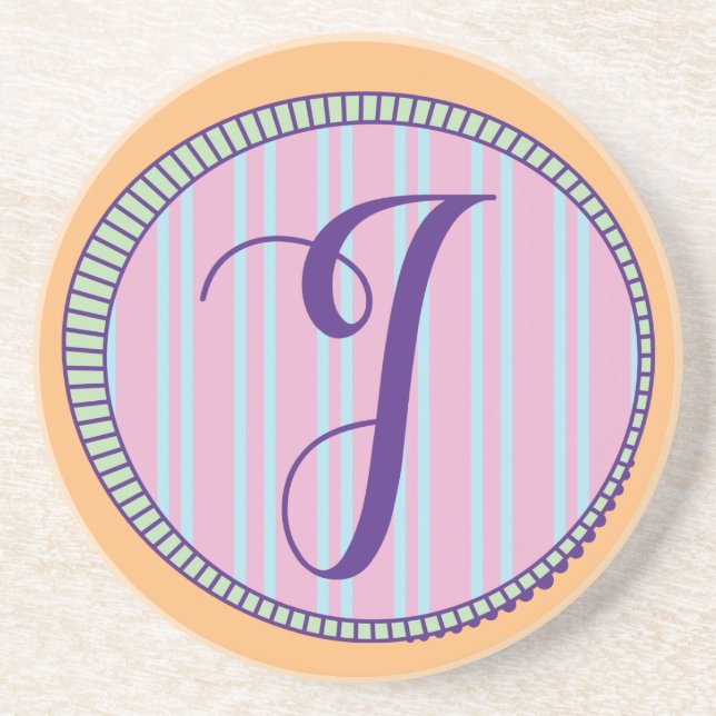 Monograma I Porta copos Sandstone (Frente)