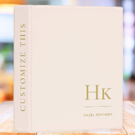 Monograma | Iniciais Elegantes Simples Dourados Ro