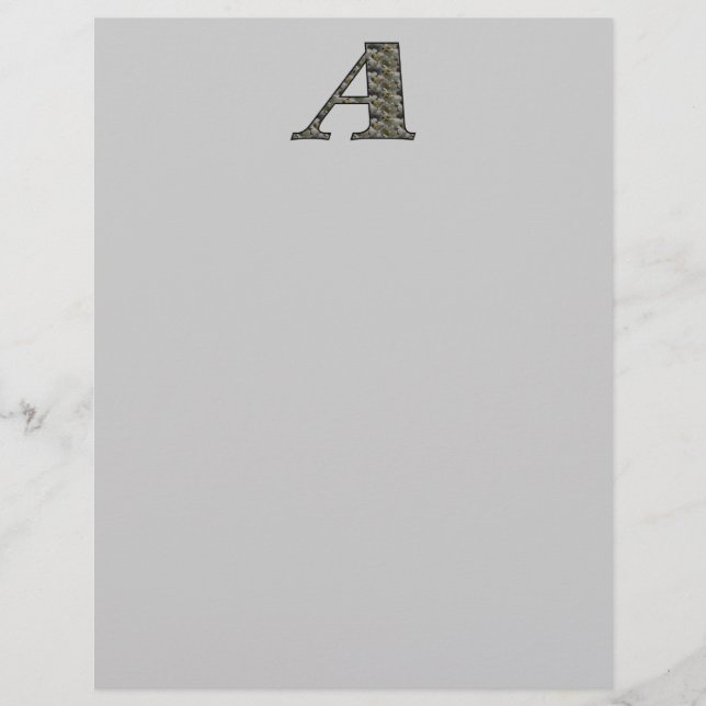 Monograma Inicial A Hydrangea Cartão Floral (Frente)