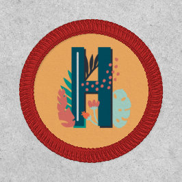 Monograma inicial alfabeto H moderno