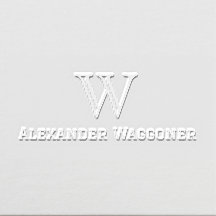 Monograma inicial de Solteiro grande simples com n