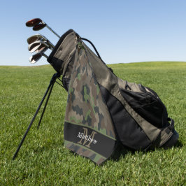 Monograma Inicial do Caçador Militar Verde do Exér