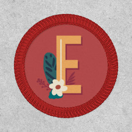 Monograma inicial E alfabeto - Letra moderna
