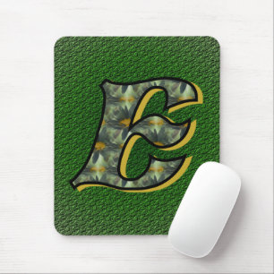 Monograma Inicial E Daisies Mousepad