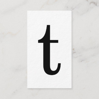 Monograma inicial moderno com os cartões pretos do