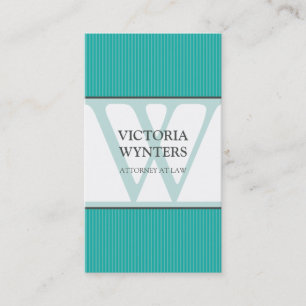 Monograma inicial moderno do CARTÃO DE VISITA