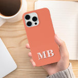 Monograma inicial moderno minimalista<br><div class="desc">Marinho Azul Minimalista Moderno Minimalista,  Capa de telefone inicial do Monograma. Crie sua própria capas de iphone personalizada com o nome inicial personalizado.</div>