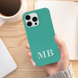 Monograma inicial moderno minimalista<br><div class="desc">Capa de telefone de Monograma Inicial Moderno Minimalista. Crie sua própria capas de iphone personalizada com o nome inicial personalizado.</div>