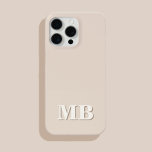 Monograma inicial moderno minimalista<br><div class="desc">Capa de telefone de Monograma Inicial Moderno Minimalista. Crie sua própria capas de iphone personalizada com o nome inicial personalizado.</div>