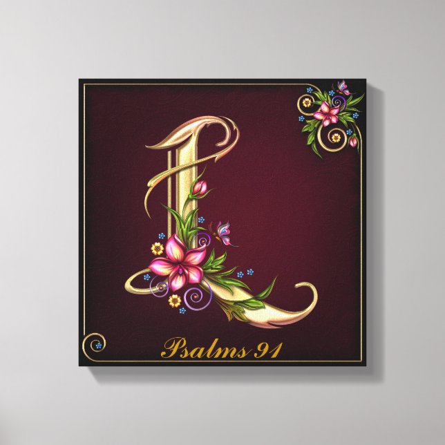 Monograma L Canvas Premium (Brilho) (Frente)