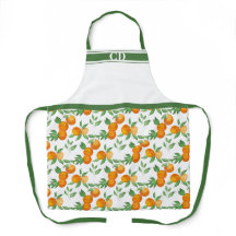 Monograma Laranjas Botânicas Apron