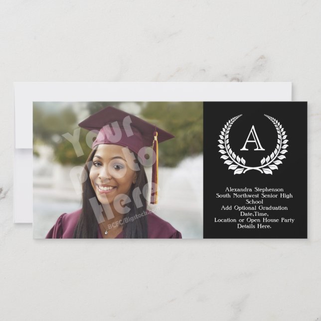 Monograma Laurel Black/White (Frente)