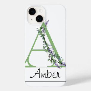 Monograma Lavanda Eucalyptus Case-Mate iPhone Ca