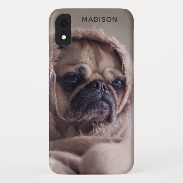 Monograma Legal capas de telefone de Cachorro Pug (Verso)