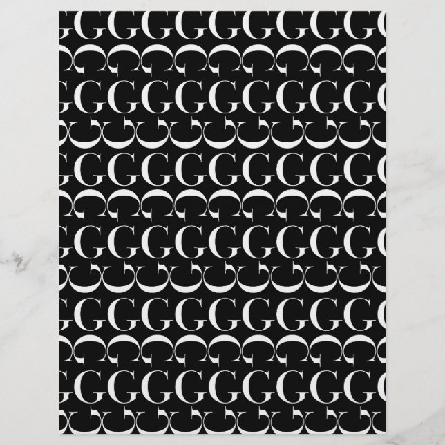 Monograma - Letra inicial G (Frente)