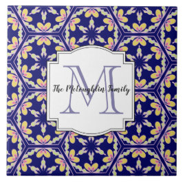 Monograma mediterrâneo espanhol da família do