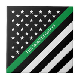 Monograma militar da bandeira americana da Linha