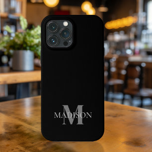 Monograma minimalista preto