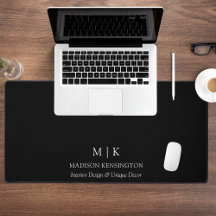 Monograma mínimo ou adicionar logotipo preto