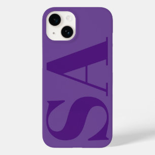 Monograma mínimo roxo moderno