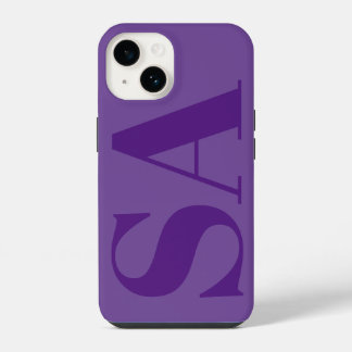 Monograma mínimo roxo moderno