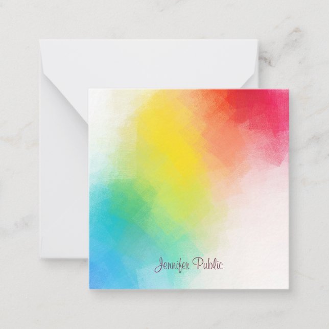 Monograma Modelo de Colunas do Arco Arco-Íris (Frente)