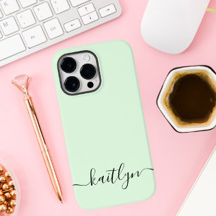 Monograma Moderna em Verde Feminina Personalizada