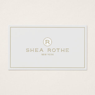 Monograma Moderno de Cinzas Leves