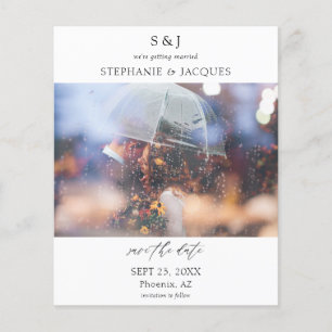 Monograma Moderno de Fotografia de Orçamento Salva