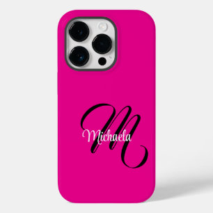 Monograma moderno minimalista, nome inicial rosa q