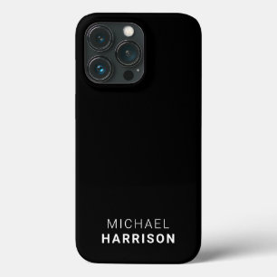 Monograma Moderno Mínimo Negro