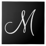 MONOGRAMA: Monograma preto e branco M,<br><div class="desc">Monograma preto e branco M</div>
