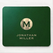 Monograma Mousepad moderno de luxo