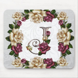 Monograma Mousepad Rosa J